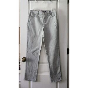 Gloria Vanderbilt Amanda Women's High-Rise Straight Leg Jeans Pants Gray Size 10